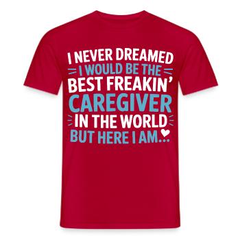 Meilleure infirmière au monde Design - T-shirt homme - rouge - Devant - AI Model Male 178 dark (178cm)