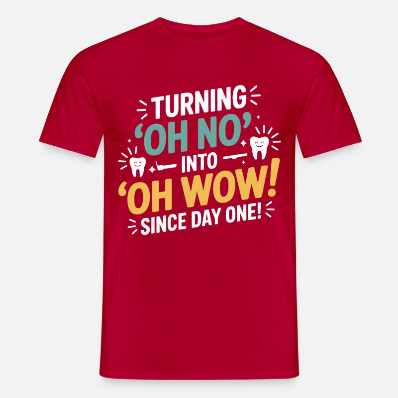 Dental Lab Microscope Work  - Men’s T-shirt - red