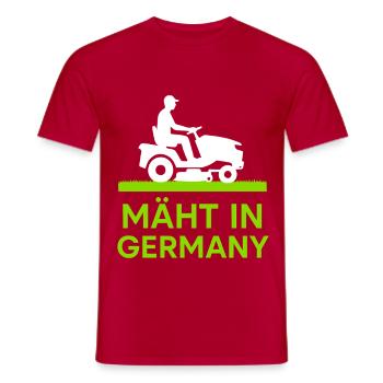 Tonte en Allemagne - T-shirt homme - rouge - Devant - AI Model Male 178 dark (178cm)