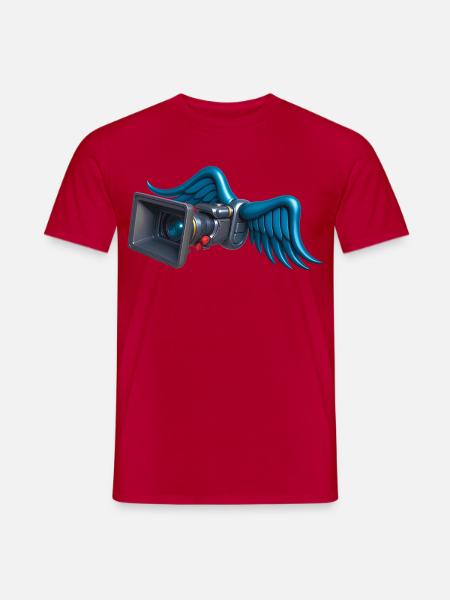 ANGELIC CAM - sound & vision - Men's T-Shirt - red