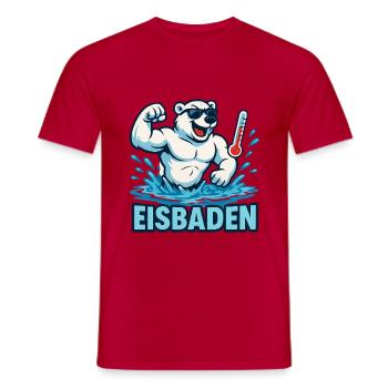 Bain de glace PolarBear Fitness - T-shirt homme - rouge - Devant - AI Model Male 178 dark (178cm)