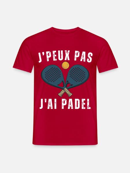 Ich kann kein Padel haben - Männer T-Shirt - Rot