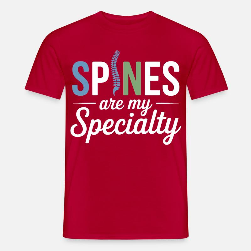 Lizenzierte DC Professional Spinal Adjustment Apparel - Männer T-Shirt - Rot