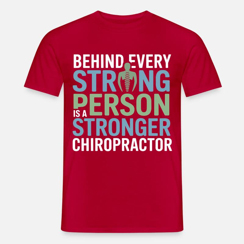 Lizenzierte DC Professional Spinal Integrity Apparel - Männer T-Shirt - Rot