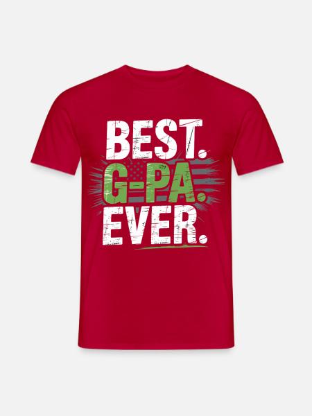 Best G-PA Ever – Gramps Shirt - Männer T-Shirt - Rot