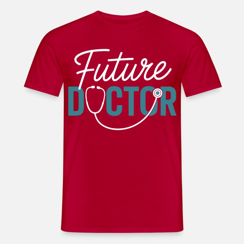 Future Doctor Stethoscope Design - Men's T-Shirt - red