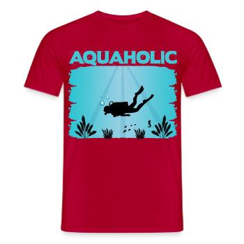 Diver Saying Design - Men's T-Shirt - red - Front - AI Model Male 178 dark (178cm)