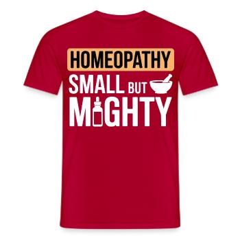 Spécialiste certifié en dilution clinique en vêtements - T-shirt homme - rouge - Devant - AI Model Male 178 dark (178cm)