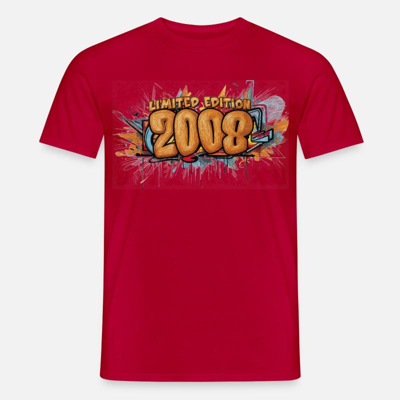 Limited Edition 2008 Graffiti - Männer T-Shirt - Rot
