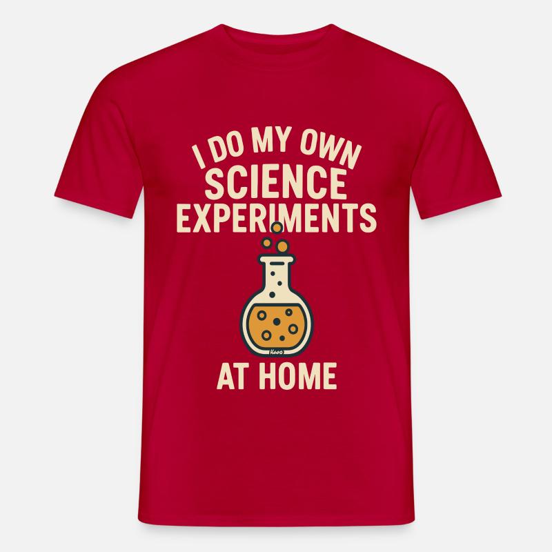 Eigenständige Wissenschaft Experimente Zu Hause - Männer T-Shirt - Rot