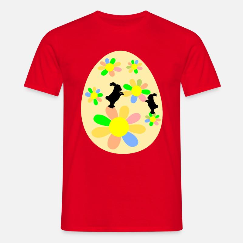 Easter Eggs Easter Bunny - Men's T-Shirt - red