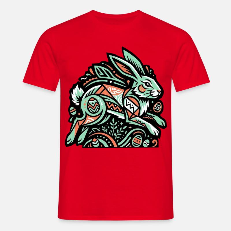 Easter Bunny Easter Bunny Eggs - Men's T-Shirt - red