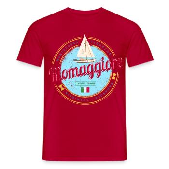 Riomaggiore Cinque Terre La Spezia Italien Design - Männer T-Shirt - Rot - Vorne - AI Model Male 178 dark (178cm)