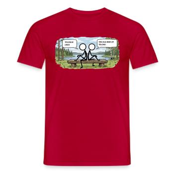 Savo Guys Duo 2 Tale Bank - Männer T-Shirt - Rot - Vorne - AI Model Male 178 dark (178cm)