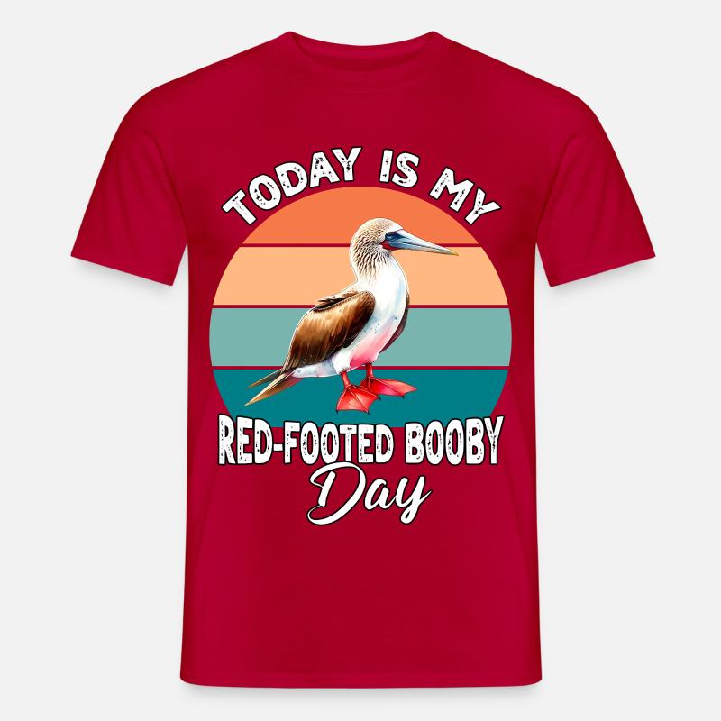 Rotfusstölpel Red Footed Booby - Männer T-Shirt - Rot