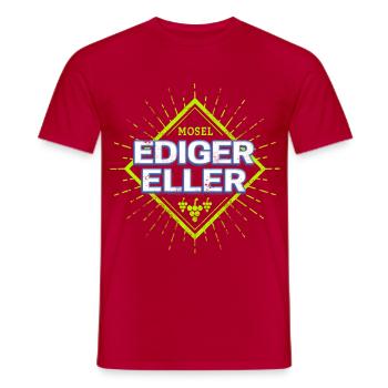 Ediger-Eller an der Mosel Weintrauben Souvenir - Männer T-Shirt - Rot - Vorne - AI Model Male 178 dark (178cm)