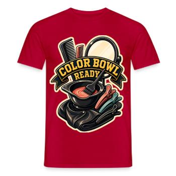 BOL DE COULEUR PRÊT - T-shirt homme - rouge - Devant - AI Model Male 178 dark (178cm)
