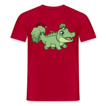 Crocoli brocoli mignon, crocoli - T-shirt homme - rouge - Devant - AI Model Male 178 dark (178cm)