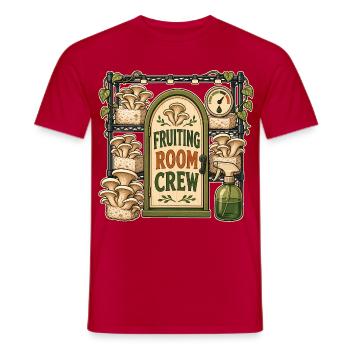 ÉQUIPE DE LA SALLE DE FRUCTIFICATION - T-shirt homme - rouge - Devant - AI Model Male 178 dark (178cm)