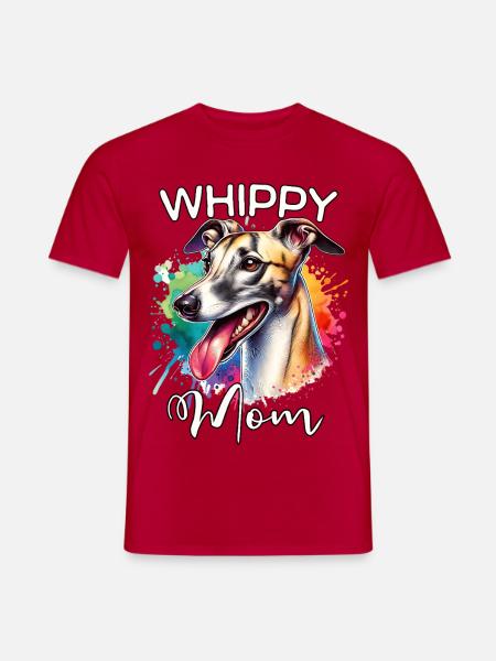 Windhund Mama - Männer T-Shirt - Rot