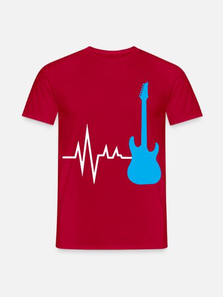 Funny Musician - Men's T-Shirt - red