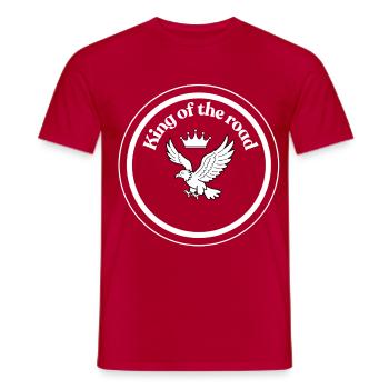 King of the Road - Men's T-Shirt - red - Front - AI Model Male 178 dark (178cm)