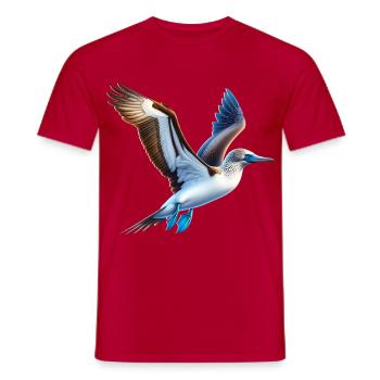 Blue-footed boobies gift - Men's T-Shirt - red - Front - AI Model Male 178 dark (178cm)
