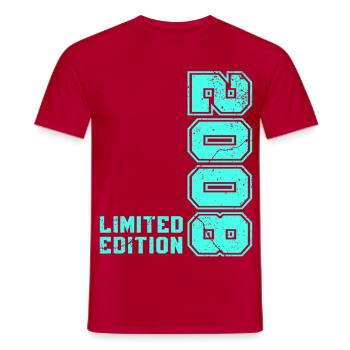 2008 Jahrgang Vintage Geburtstag Geschenk Retro - Männer T-Shirt - Rot - Vorne - AI Model Male 178 dark (178cm)