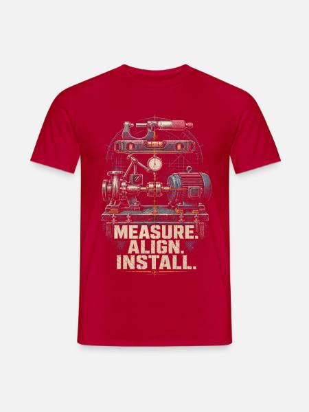 Industriemechaniker Maschinenmonteur - Männer T-Shirt - Rot