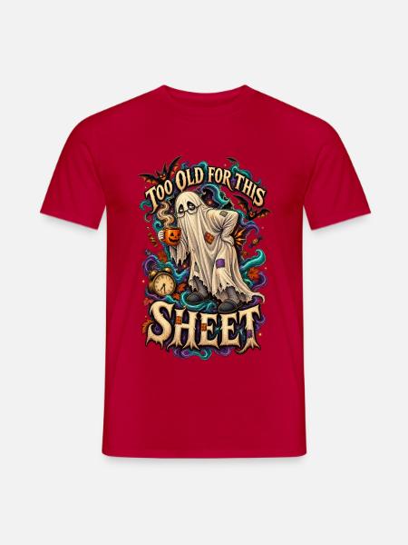 Zu Alt Für Diesen Spuk Geist - Männer T-Shirt - Rot
