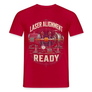 Industriemechaniker Laser Alignment Ready - Männer T-Shirt - Rot - Vorne - AI Model Male 178 dark (178cm)