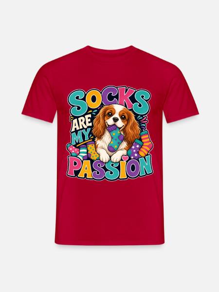 Kavallerier King Charles Spaniel - Männer T-Shirt - Rot