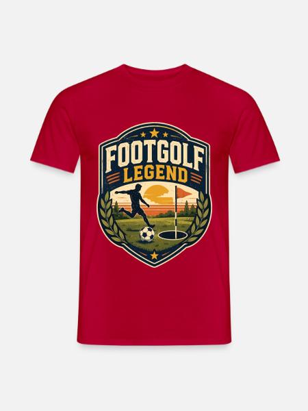 Fußballgolf Legende - Männer T-Shirt - Rot