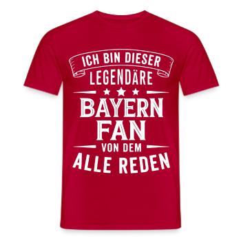 Lustiges Geschenk für Bayern - Männer T-Shirt - Rot - Vorne - AI Model Male 178 dark (178cm)