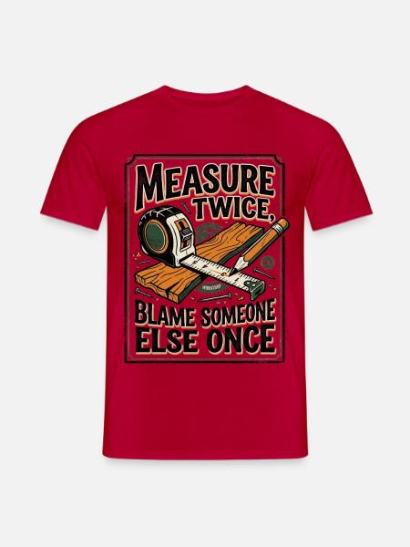 Carpenter Life – Woodworking & Tools Design - Männer T-Shirt - Rot