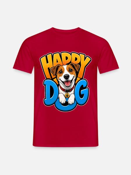 Jack Russell Terrier - Männer T-Shirt - Rot