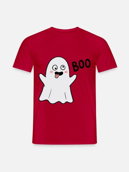Alberner Geist Buh! - Männer T-Shirt - Rot