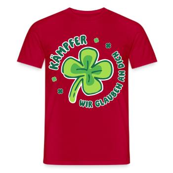 Kämpfer – Wir glauben an dich - Mutmacher - Männer T-Shirt - Rot - Vorne - AI Model Male 178 dark (178cm)