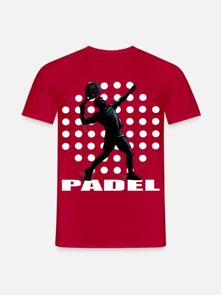 Padel - Männer T-Shirt - Rot