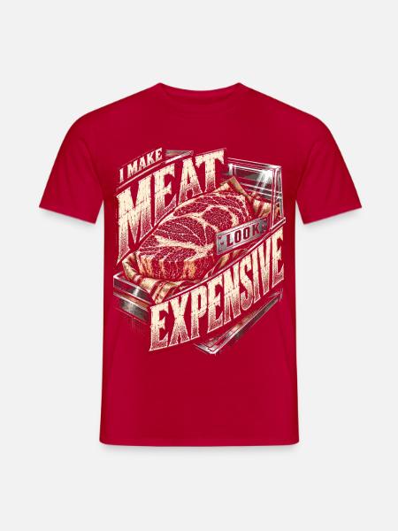 Metzger Schlachter Metzgerhandwerk - Männer T-Shirt - Rot