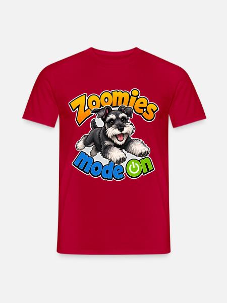 Zwergschnauzer - Männer T-Shirt - Rot
