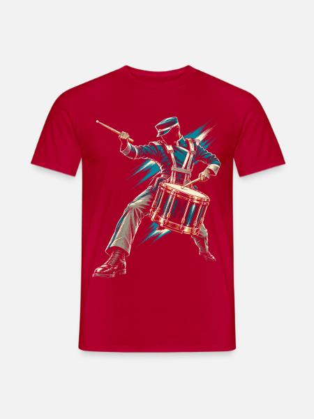 Drum Corps Spielmannszug - Männer T-Shirt - Rot