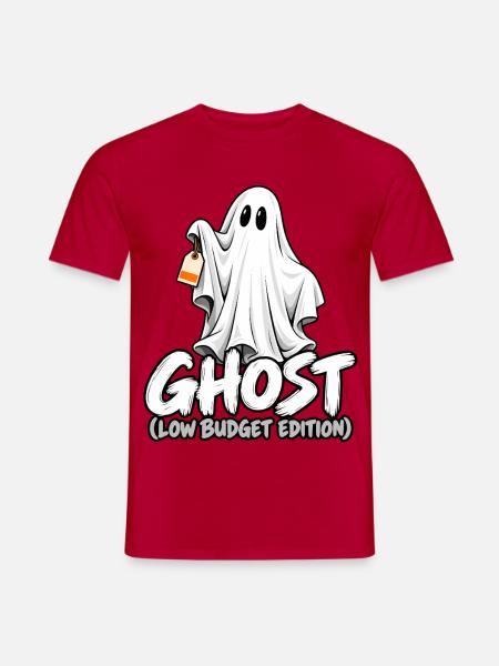Geist Cartoon Low Budget Edition - Männer T-Shirt - Rot