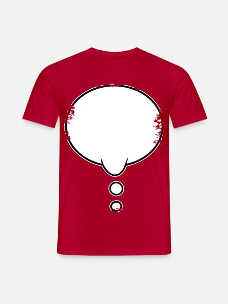 Denkblase used look - Männer T-Shirt - Rot