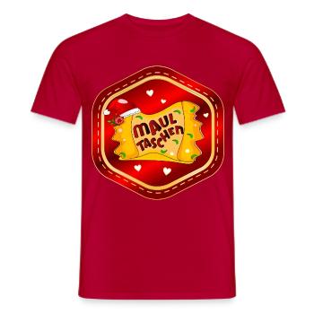 Weihnachten Schwäbische Maultaschen - Männer T-Shirt - Rot - Vorne - AI Model Male 178 dark (178cm)