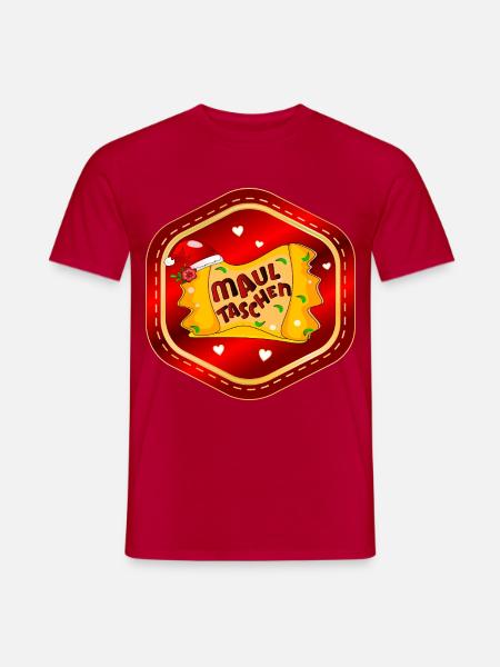 Weihnachten Schwäbische Maultaschen - Männer T-Shirt - Rot