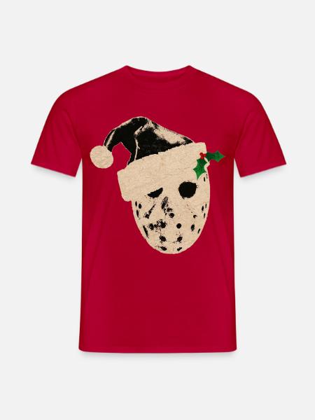 SANTA JASON - Männer T-Shirt - Rot