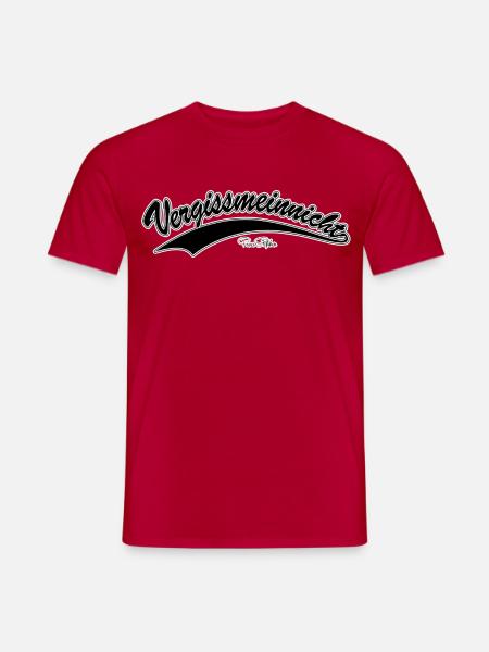 Vergissmeinnicht Floralschrift - Männer T-Shirt - Rot
