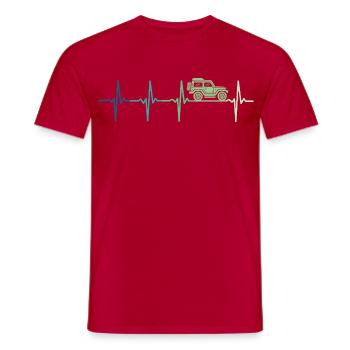 Off Road 4x4 Offroad Off-Road Vehicle - Men's T-Shirt - red - Front - AI Model Male 178 dark (178cm)