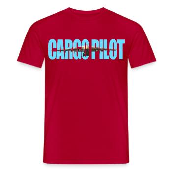 Cargo pilot An-225 - Männer T-Shirt - Rot - Vorne - AI Model Male 178 dark (178cm)